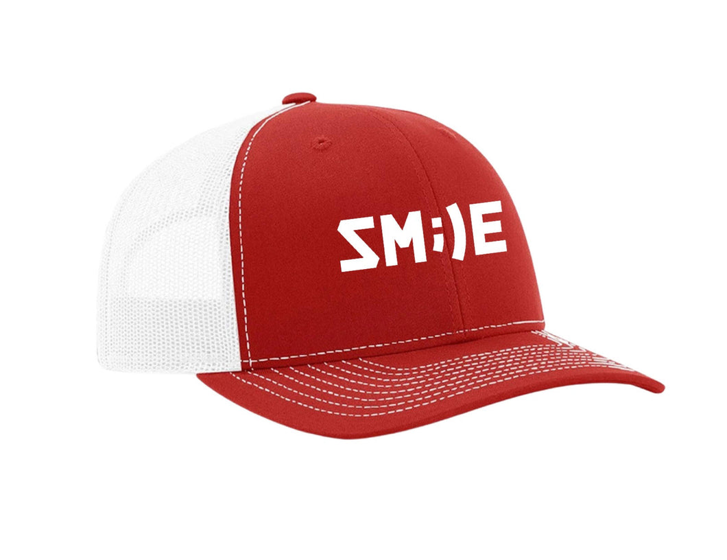 SMILE SNAPBACK HAT RED by eddudez
